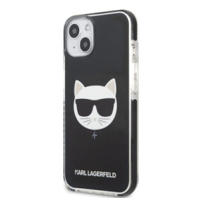 Pouzdro Karl Lagerfeld TPE Choupette Head iPhone 13 černé