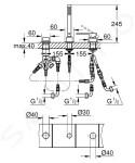 GROHE - Plus Baterie na okraj vany, 3-otvorová instalace, chrom 23845003