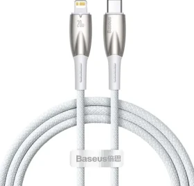 Baseus CADH000002 Kabel USB-C (M) - Lightning (M) 1 m bílá / 20W (CADH000002)