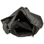 Stylová dámská koženková crossbody kabelka Arleta, tmavě šedá