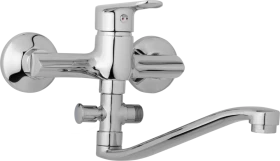 JB Sanitary Nástěnná umyvadlová a sprchová baterie FINERY, rozteč 150 mm, bez příslušenství, ramínko 300 mm F10 36 40