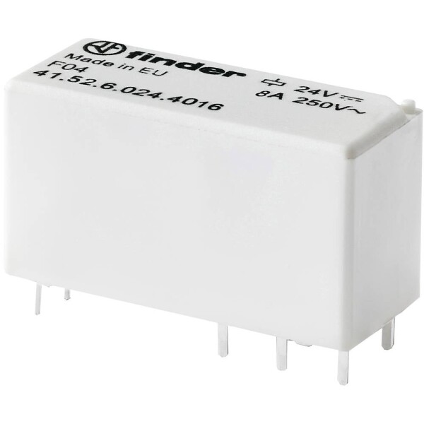 Finder 41.52.6.024.4016, 41.52.6.024.4016-20 relé do DPS, bistabilní, 2 cívky, 400 V/AC, 8 A, 1 ks