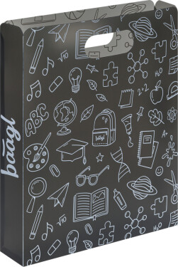 BAAGL Plastové desky na školní sešity School šedé