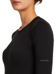 ICEBREAKER Wmns 260 Zoneknit Seamless LS Crewe, Black velikost: L