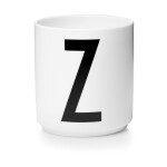 DESIGN LETTERS Porcelánový hrneček/dózička LETTERS 300 ml černá barva, bílá barva, porcelán