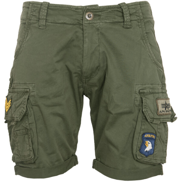 Alpha Industries Kalhoty krátké Crew Short Patch olivová tmavá 36