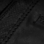 Pánská Kožená Vesta Massimo Bogart All Black Brixton Černá Velikost: 2XL