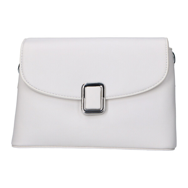 Stylová dámská koženková kabelka Ethel, béžovo-bílá