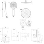 Kielle - Vega Sprchový set s baterií pod omítku, pro 2 spotřebiče, s příslušenstvím EcoSpare a tělesem, matná černá 20618SP124