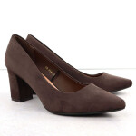 Dámské čokoládové semišové lodičky na jehlovém podpatku Sergio Leone PB414 38