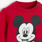 Tričko s dlouhým rukávem Mickey Mouse -červené - 62 RED