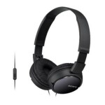 Sony MDR-ZX110AP sluchátka On Ear kabelová černá složitelná, headset