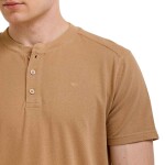 Bushman Pánské bavlněné henley tričko Gutu II, camel L