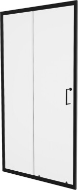 MEXEN - Apia posuvné sprchové dveře 135, transparent, černé 845-135-000-70-00