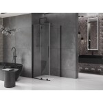 MEXEN/S - Velar sprchový kout 90 x 90, transparent, černá 871-090-090-01-70