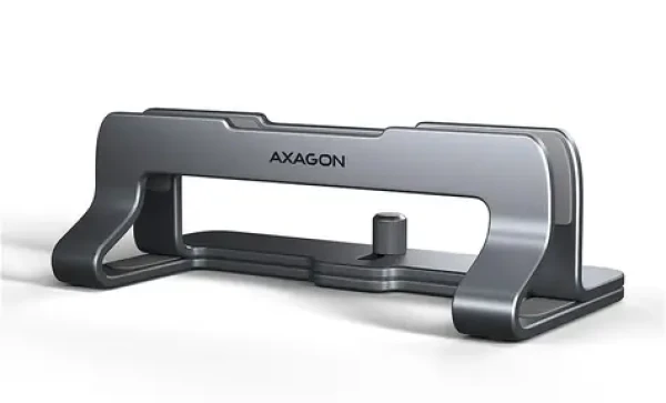 AXAGON STND-VG, vertikální hliníkový stojan pro notebooky 10"-17.3" nastavitelný rozestup šedá (STND-VG)