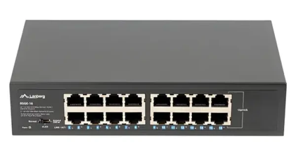 Lanberg RSGE-16 / Switch / 16-port / 1000 Mbps / Rack 10"/19" (RSGE-16)