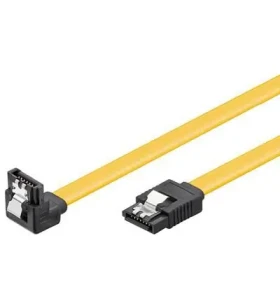 MicroConnect Propojovací kabel SATA 7pin 90° úhel - SATA 7pin 0.5m žlutá / SATA III (SAT15005A1C6)