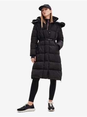 Černý dámský zimní prošívaný kabát Desigual Surrey Dámské
