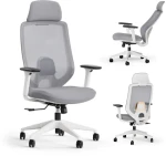 SENSE7 Nakai šedá / Kancelářské ergonomické křeslo / nosnost 150 kg (5902659848055)