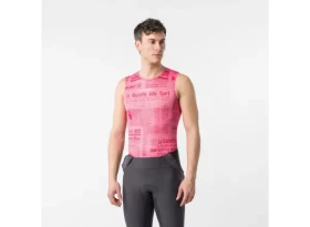 Castelli Giro Gazzetta Dello Sport pánské spodní triko bez rukávů Rosa Giro vel. XL