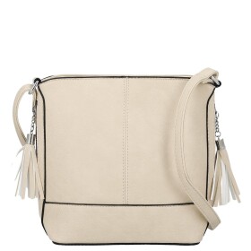 Trendy dámská koženková crossbody kabelka Lída, krémová