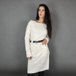 HOSH Pletené šaty ELLIS s páskem Barva: Černá