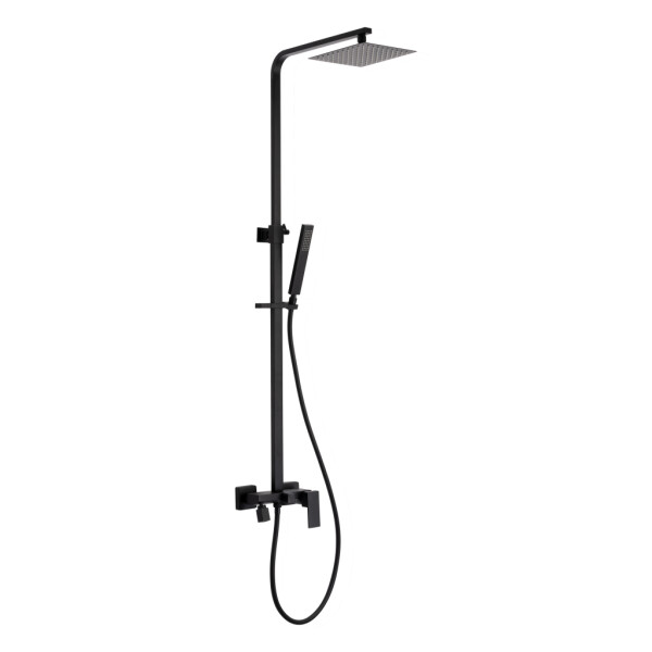 INVENA - Sprchový sloup s baterií, Paros Trend, černá AU-33-B04-C