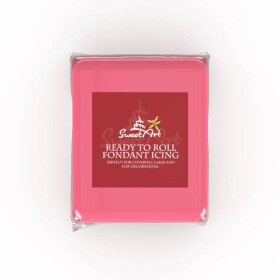 SweetArt potahovací a modelovací hmota vanilková neonový efekt Pink (250 g)