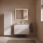 DURAVIT - ME by Starck Umyvadlo 83x49 cm, s přepadem, otvor pro baterii, DuraShield, bílá 233683AA00