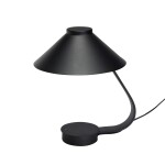 Hübsch Stmívatelná stolní LED lampa Muri Black, černá barva, kov
