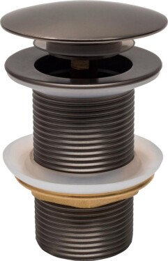 MEXEN - Zátka klik-klak bez přepadu, grafit kulatá79910-66