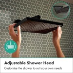 HANSGROHE - Activera Q Sprchový set s termostatem, 29x18 cm, 2 proudy, EcoSmart+, matná černá 28749670