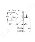 GROHE - Plus Sprchová baterie pod omítku, supersteel 24059DC3