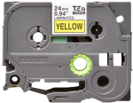 Obchod Šetřílek Brother TZE-651, 24mm, černý tisk/žlutý podklad - originální páska laminovaná