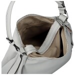 Trendy dámská koženková kabelka na rameno Magdalena, šedá