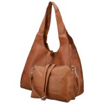 Trendy dámský koženkový set kabelek Winona, hnědý