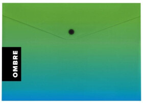 Psaníčko s drukem A4 OMBRE zelená