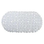 MSV GALETS protiskluzová podložka do vany průhledná / PVC / 35 x 68 cm