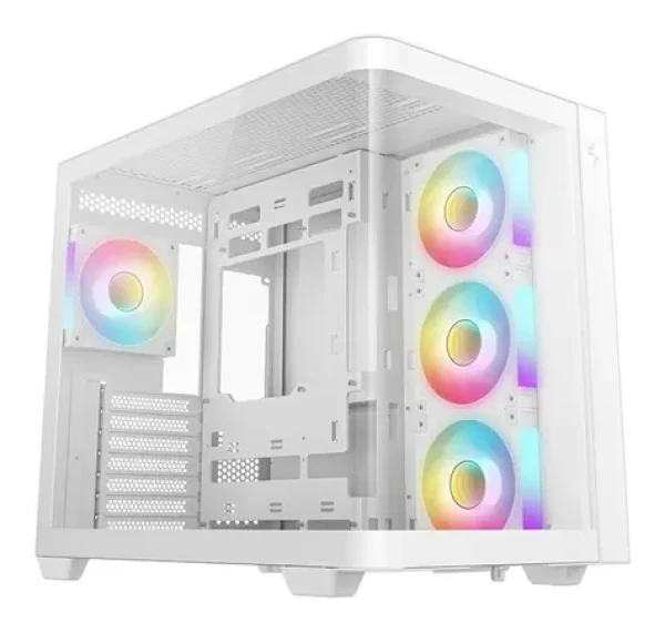 DEEPCOOL CG530U 4F bílá / PC skříň / midi-tower / ATX / 4× ARGB ventilátor / tvrzené sklo (R-CG530U-WHAGA4-G)