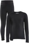 Běžecký set CRAFT CORE Warm Baselayer Junior černá Velikost textilu: