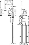 HANSGROHE - M54 Dřezová baterie Talis s výsuvnou sprškou, sBox, vzhled nerezu 72801800