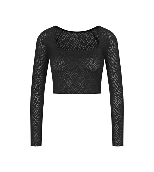 Dámský top ZERO Feel Bliss Top Long Sle. - BLACK - černý 0004 - SLOGGI BLACK S