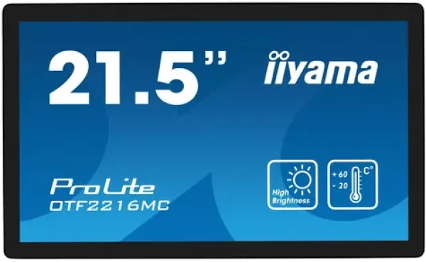 22" IIYAMA ProLite OTF2216MC-B1 / VA / 1920 x 1080 / 935cd / 25ms / 5000:1 / VGA+HDMI+DP / USB / IP65 (OTF2216MC-B1)