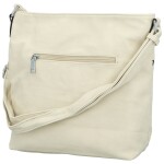 Trendy dámská koženková crossbody kabelka Felisia, krémová