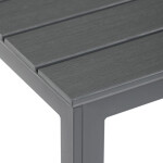 Zahradní sestava 156x78x74cm, polywood, šedá, AZS-B1656 GREY