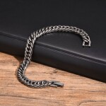 Pánský ocelový náramek Miami Cuban Vintage 8 mm, 21,5 cm Vintage