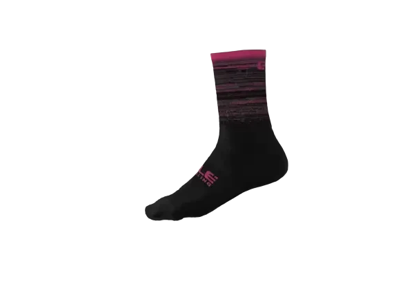 Alé Scanner Socks ponožky Black/Cyclamen vel. L (44-47)