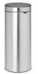 Brabantia Touch Bin New Odpadkový koš 30 L matná stříbrná / 29.5 x 72 x 32 cm (11 54 62)