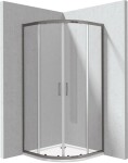 DEANTE - Funkia Evo čtvrtkruh sprchový kout s vaničkou, 90x90 cm KYPPD099P